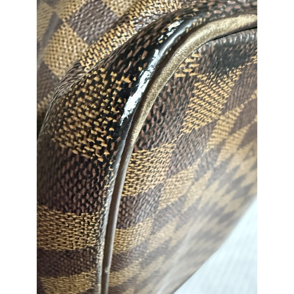 Louis Vuitton Saleya MM Damier Ebene Tote Bag‎ Brown Checkered Zip Top Shoulder - Picture 13 of 13